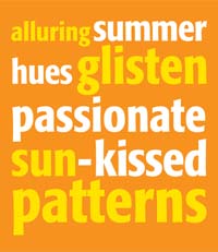 alluring summer hues glisten passionate sun-kissed patterns