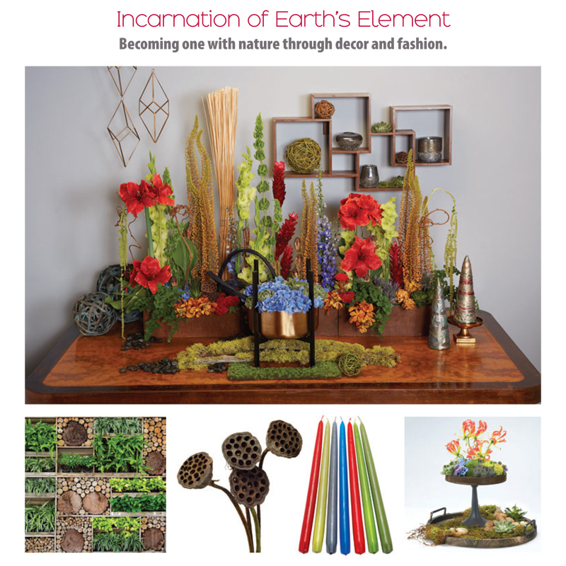 Incarnation of Earth's Element Becoming one with nature through decor and fashion