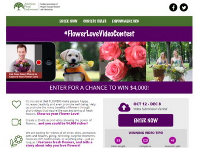 Flower Love Video Contest