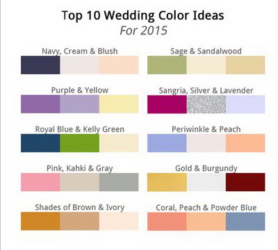 Elegant Wedding Invites Color Ideas 2015
