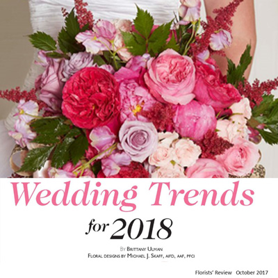 Florists' Review Wedding Trends 2018