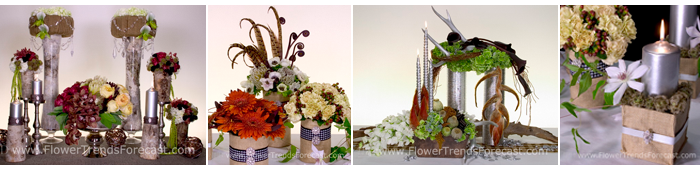 Flower Trends Forecast 2014 grand lodge Flowers.  Poppy pod, uhule fern, carnation, amaranthus, anemone, hypericum