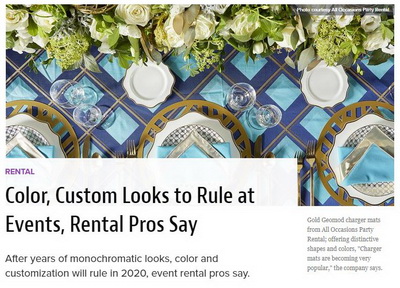 Color, Custom Looks to Rule at Events